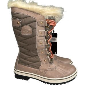 Sorel Tofino II Faux Fur Lined Waterproof Boot Women’s Omega Taupe Paradise pink